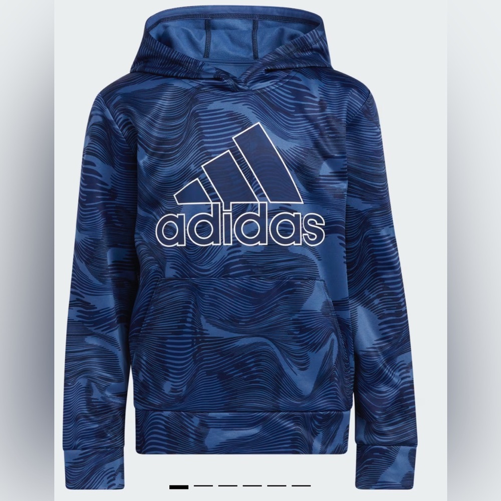 Adidas Blue Graphic Hoodie